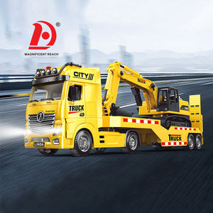 HUADA-<span class=keywords><strong>Camion</strong></span> à <span class=keywords><strong>benne</strong></span> basculante télécommandé 2 en <span class=keywords><strong>1</strong></span>, avec pelle, jouet drôle pour garçon, véhicule d'ingénierie RC, voiture radiocommandée, 2.4G - Product Image 1