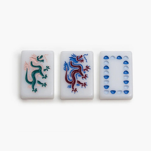 Mahjong américain personnalisé pliable et portable, tuiles en acrylique à 4 couches avec 160 cartes gravées, jeu de luxe et idée cadeau de Noël - Product Image 3