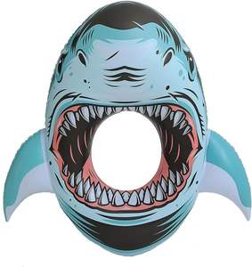 Jouets de <span class=keywords><strong>piscine</strong></span> d'été, bouée <span class=keywords><strong>gonflable</strong></span> en PVC en forme de bouche de requin - Product Image 4