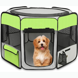 Vendiamo solo Real Premium la penna da gioco per cani da viaggio all'aperto della migliore qualità per cuccioli box pop-up box pieghevole per cani - Product Image 3