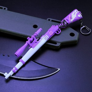 สกิน <span class=keywords><strong>Kar98k</strong></span>-พวงกุญแจปืนสไนเปอร์โมเดลอาวุธโลหะเต็มรูปแบบ3D ปั้นปืนจำลองขนาดเล็กของสะสมจี้ของเล่นเด็ก - Product Image 4