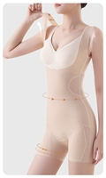 Combinaison gainante pour femme en gros, taille haute, amincissante et respirante, contrôle du ventre, body sculptant détachable, combinaison sans couture