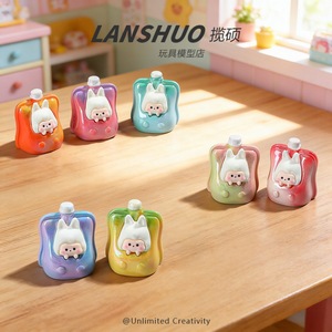 ชุดเครื่องประดับเรซิ่น Lanshuo DIY รูปกระต่ายเยลลี่ สำหรับตกแต่งเคสมือถือ รูปทรงสี่เหลี่ยมผืนผ้า งานฝีมือพลาสติก ชุดเครื่องประดับ ฤดูใบไม้ผลิ 2026 - Product Image 3