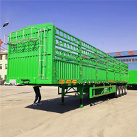 Semi Trailer Kargo 4 As Roda Baja, Kapasitas Angkut 60 Ton, Kampas Rem 13 Ton, Suspensi Angin, Panel Lepas Pasang, Cocok untuk Jalan Kasar DRC