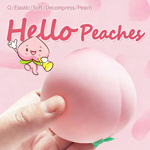 2026 New Bulk Soft TPR Peach <b>Squishy</b> Toys Simulation Anti Stress Squeeze Balls Popular Hot Selling Relief Toy for Kids Adults - Product Image 4