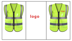 เสื้อแจ็คเก็ตวิศวกรสำหรับงานก่อสร้าง พร้อมไฟ LED มองเห็นได้ชัดเจน มีกระเป๋าและซิป  เสื้อกั๊กนิรภัยสะท้อนแสง - Product Image 4