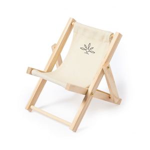 Hot Selling Mini Beach Chair Shape Phone Holder Whole Sale Table With Wooden <b>Gift</b> for Promotional Toys - Product Image 1
