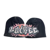 Bonnet unisexe de haute qualité avec impression personnalisée et logo de luxe en acrylique Bonnet de créateur avec impression par sublimation