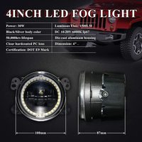 2 phares antibrouillard LED avec anneau lumineux DRL et Angle oculaire, lampe pour conduire, tout terrain, nouveau, haute qualité, 4 pouces