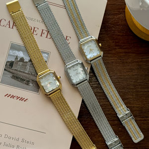 ساعة يد كوارتز فاخرة للنساء من سكوتي 9755 بزجاج معدني وهيكل من الفولاذ المقاوم للصدأ - Product Image 1