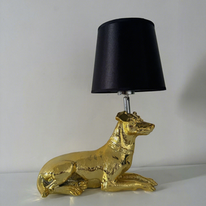 <span class=keywords><strong>Lampe</strong></span> de table en résine personnalisée, design nordique, artistique, créative, peinte à la main, chien <span class=keywords><strong>berger</strong></span>, pour chambre à coucher, restaurant, boutique - Product Image 4