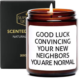 Bougies parfumées en cire de soja en gros, forme rose, pour décoration de maison, aromathérapie, pot en verre, coffret cadeau inclus pour la Fête des Pères - Product Image 3