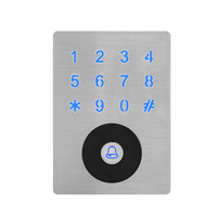 Boîtier en métal 13.56MHz clavier tactile à broches RFID lecteur autonome contrôleur prise en charge carte IC 5000 utilisateur pour un contrôle d'accès de porte