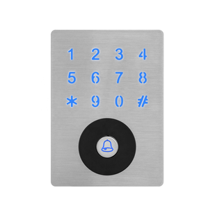 Kim loại trường hợp 13.56MHz cảm ứng pin bàn phím RFID Standalone <span class=keywords><strong>Reader</strong></span> điều khiển hỗ trợ IC thẻ 5000 người sử dụng cho một cửa kiểm soát truy cập - Product Image 1