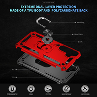 Coque Robuste Double Couche avec Support Magnétique Voiture pour Samsung Galaxy S25 S24/A06/A16 Conception Blindée Housse Téléphone Mobile Samsung A36/A56 5G