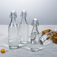 Bouteille en verre de haute qualité de 1000 ml, biberon pour bébé Lh, bouchon à vis, boisson fermentée, Jiangsu, estampillage doré
