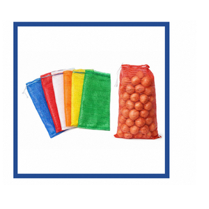 Sac en filet réutilisable Leno pour l'emballage des légumes (oignons, pommes de terre, ail), des fruits et le stockage et le transport agricole - Product Image 2