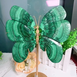 Vente en gros d'usine : Ailes de papillon en fluorite naturelle sculptée, écologiques, avec technique de mosaïque, pour la décoration intérieure - Product Image 6