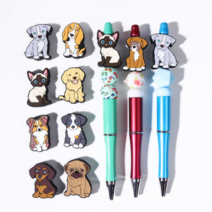 Manufacture Wristlet Keychain Bracelet Diy Animal New Dog Focal <strong>Beads</strong> Pens Bpa Free Focal <strong>Beads</strong> <strong>Silicone</strong> <strong>Wholesale</strong> - Product Image 1