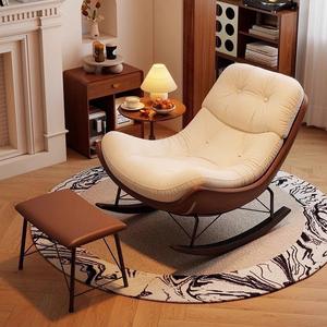 Kursi Goyang Beludru Tebal, Nyaman untuk Ruang Tamu & Balkon - Product Image 6