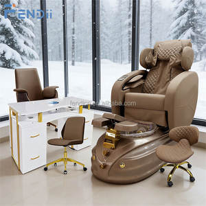 Luxuriöser Pediküre-Massagestuhl mit <span class=keywords><strong>Shiatsu</strong></span>-Rückenmassage und Whirlpool-Fußbadewanne - Product Image 5