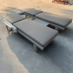 Outdoor Furniture Swimming Pool Waterproof Cushion <strong>Deck</strong> Chair <strong>Double</strong> Chaise <strong>Lounge</strong> Outdoor Lounger Beach Sunbed - Product Image 6