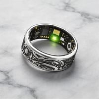 Bague connectée étanche IP68, moniteur de santé (fréquence cardiaque, SpO2, suivi du sommeil), avec étui de charge magnétique, dispositif portable d'activité physique