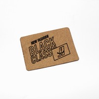 Marque Jeans microfibre cuir Pu étiquette Patch en relief logo personnalisé vêtement vêtements étiquette en cuir métal Pu cuir vêtements étiquettes