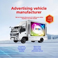 Camion publicitaire mobile blanc à LED couleur pour affichage dynamique, vente directe usine
