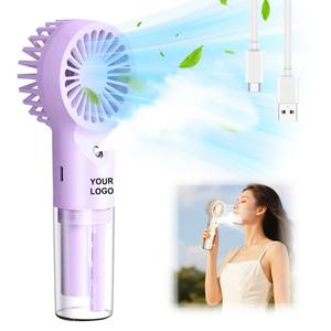 0728 Usb Rechargeable <b>Spray</b> Misting Fan 3 in 1 Handheld Cooling with Water <b>Bottle</b> <b>Mini</b> Fans Portable - Product Image 3