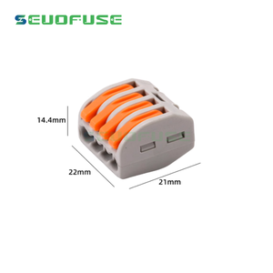 רצועה קומפקטית לשימוש חוזר חשמלי 2 <span class=keywords><strong>3</strong></span> 4 דרך קבע לדחוף קבוע כבל חוט מחבר אגוזי קפיץ מחבר עבור הוביל - Product Image 4