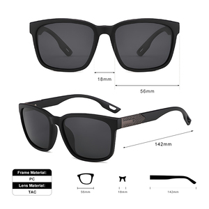 男性用クラシック偏光サングラス 新しいドライビンググラス フィッシングシェード 日焼け防止アイウェア - Product Image 3