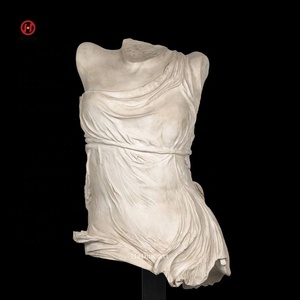 Sculpture de <span class=keywords><strong>la</strong></span> <span class=keywords><strong>Victoire</strong></span> de <span class=keywords><strong>Samothrace</strong></span> en demi-marbre blanc grandeur nature personnalisée - Product Image 1