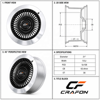 Jantes forgées CF 21 22 pouces 5x120 PCD 62.5 CB pour voitures particulières, compatibles avec NIO ES8 ES7 EL7, jantes robustes