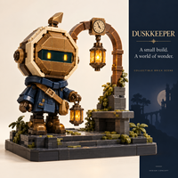 OEM ODM Populer Hollow Game Knight Building Set Action Figure Pencahayaan Koleksi Dekorasi 300+ Potongan Mainan Blok Bangunan Hadiah