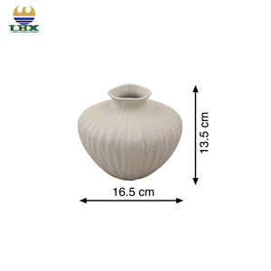Wholesale Nordic Minimalist White Ceramic <strong>Vase</strong> Textured Matte <strong>Flower</strong> <strong>Vase</strong> for Home Decor Living Room Centerpiece Tabletop <strong>Vase</strong> - Product Image 2