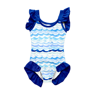 Barboteuse sans manches en soie de lait pour bébé, motif géométrique, combinaison pour tout-petit, OEM ODM personnalisée, longueur cuisse, nouveau-né, été - Product Image 5