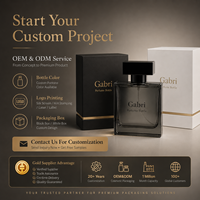 Botol Parfum Hitam Label Pribadi OEM Kustom 50ml Dengan Kotak Botol Parfum 100ml Botol Parfum Mewah Dengan Kemasan Kotak