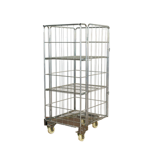 화물 보안 4면 금속 와이어 메쉬 롤 컨테이너 (창고용) - Product Image 4