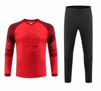 Ensemble de maillot de gardien de but de football professionnel personnalisé de haute qualité, nouveau design, manches longues, respirant, séchage rapide, pantalon et short d'été