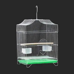 Cage en fer pour oiseaux, perroquet, grand, petit, en Aluminium, acier inoxydable, en gros forgé, Portable, voyage pour oiseaux, respirant