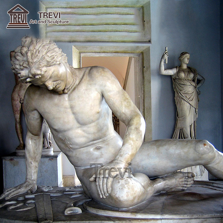 天然石で作られた古代ギリシャ人のような顔彫刻 クラシックな外観の庭園用天然石ギリシャ彫刻大理石ギリシャ神話彫刻