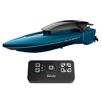 Mini bateau télécommandé RC, bateau de course 2.4G prêt à l'emploi, portée 10-15M, marche avant/arrière, virages à gauche/droite, rotation à 360 degrés