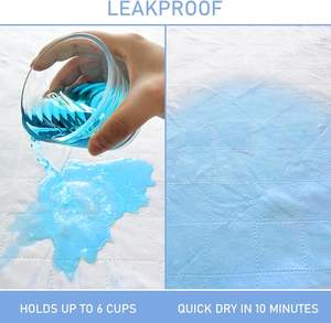 2 unidades de 2 protectores de colchón impermeables a prueba de fugas de 34 "x 36", almohadillas reutilizables para cama de incontinencia para niños, mascotas y adultos - Product Image 2