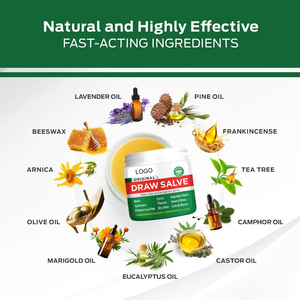Ungüento OEM Drawing Salve 1oz, para vello encarnado, espinillas, picaduras de insectos, arañas, abejas, mosquitos y picaduras de hiedra. - Product Image 5