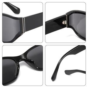 Lunettes de soleil incurvées tendance rétro haut de gamme pour femmes, lunettes de soleil anti-ultraviolets transfrontalières, monture irrégulière - Product Image 3