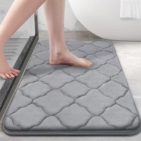 Waschbare Jacquard-Badematte Getufteter Polyester-Badteppich Wasserabweisend Rutschfest für Zuhause oder Hotel Büro Schlafzimmer Restaurant
