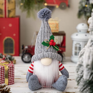 Youlun Grande Promotion Nouveauté Noël Nain Lutin Poupée Décoration de Noël en Peluche Tissu Cadeau Fête à la Maison Fait Main Gnome de Noël avec Chapeau Tricoté - Product Image 6