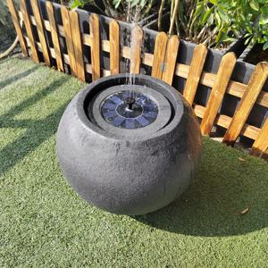 <span class=keywords><strong>Fontaine</strong></span> d'eau <span class=keywords><strong>solaire</strong></span> d'extérieur avec lumières LED colorées, décoration de jardin <span class=keywords><strong>zen</strong></span> moderne, durable et résistante aux intempéries - Product Image 6