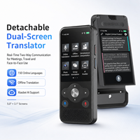 Nuevo Dispositivo de Traducción de Idiomas A100 con Pantallas Dobles Desmontables, Traductor de Voz Global Instantáneo con IA, Traductor Inteligente con IA